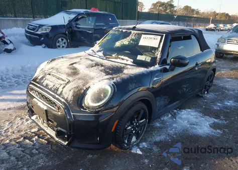 2024 Mini Convertible Cooper S из США, поврежденный, VIN WMW43DL02R3R83395